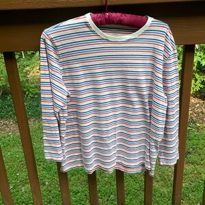 L. L. Bean cotton striped shirt